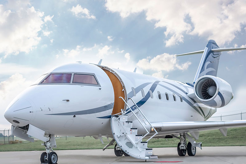 Traveling by personal jet for wellness